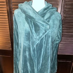 Dark Green Long Hooded Jacket